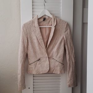H&M DIVIDED vest in light cream polka dot